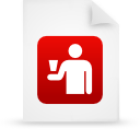 paper, document, File, red WhiteSmoke icon