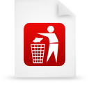 File, document, paper, red WhiteSmoke icon