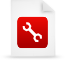 File, red, document, paper WhiteSmoke icon