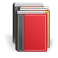 study, diary, Books, Library Crimson icon