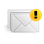 Email, warning Gainsboro icon