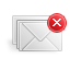 delete, mail Gainsboro icon