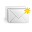 new, mail Gainsboro icon