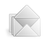 open, mail Gainsboro icon