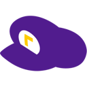 hat, waluigi, supermario Indigo icon