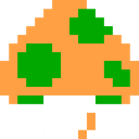 1up, Mushroom, retro SandyBrown icon