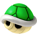 Shell, green Black icon