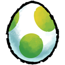 yoshi egg, yoshi's, egg, yoshi Black icon