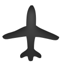 airplane, Airliner, aviation, tourism Black icon