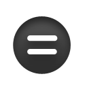 calculator, Equals Black icon