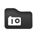 Camera, Folder Black icon