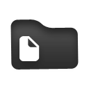 Folder, docs Black icon