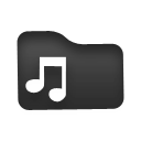 itunes, music, Folder Black icon