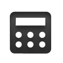 Caclulator Black icon