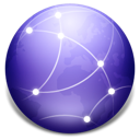 internet, globe, network MediumPurple icon