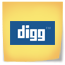 postit, post it, Digg, Label Khaki icon