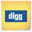 postit, post it, Digg, Label Icon