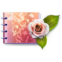 Catalog, love, Carnet, dc, d, dcd, dccd, lovely, flowers, rose, Cd, Flower Black icon