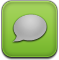 Mms, sms, messages YellowGreen icon