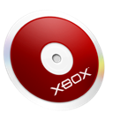 xbox, disc Maroon icon