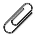 Clip, Attach, Attachment, Paperclip Black icon