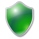 Protection, Antivirus, green, shield Black icon