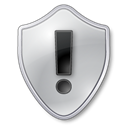 grey, warning, shield Black icon