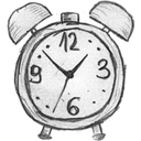 Alarm, history, Clock, time WhiteSmoke icon
