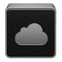 Cloud, mobileme Black icon