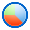 pie, chart RoyalBlue icon