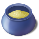 Bowl, filled, sugar, food DarkSlateBlue icon