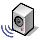 speaker, Server, Loud, Audio, beos, music Black icon