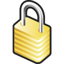 Lock, secure Black icon