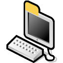 terminal, beos Black icon