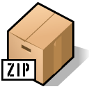 Zip, beos, Archive Black icon