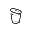 dust, Bin DarkSlateGray icon