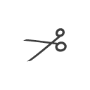 scissor Black icon