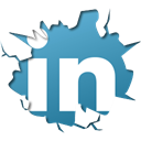 inside, Linkedin SteelBlue icon