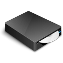 Cd, Dvd, drive Black icon