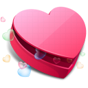 valentine's day, Heart, love, Favorites Black icon