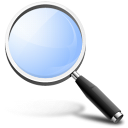 magnifying glass, zoom, search, glossy, Find Black icon