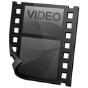 Clip, my video, video DarkSlateGray icon