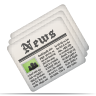 newsletter, Newspaper Black icon
