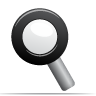 magnifying glass, search, Find Black icon