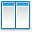 horizontal, tile, Application Gainsboro icon