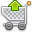 Cart, remove Black icon