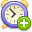 Add, time, history, Clock Black icon