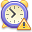 Clock, history, Error, time Black icon