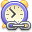time, Clock, history, Link Black icon