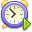 time, play, history, Clock Black icon